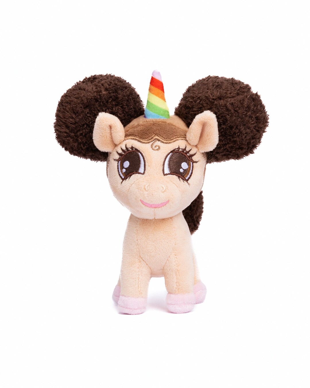 Baby Alexis Black Unicorn Plush Toy Standing 6 Inch Etsy