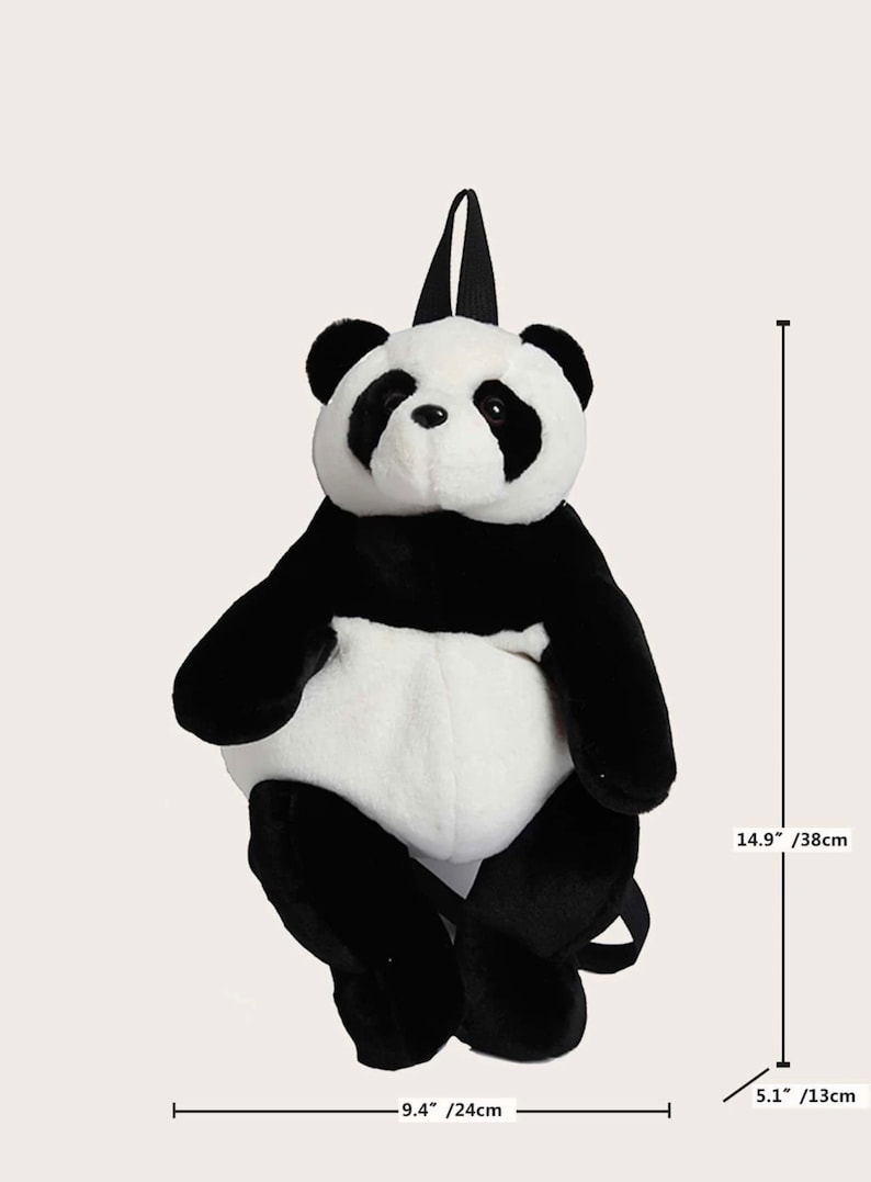 Panda Backpack Etsy