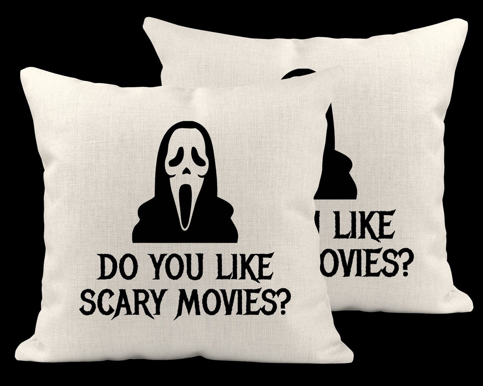 Scary Movie Pillow Cover Double Sided Pillow Halloween Etsy