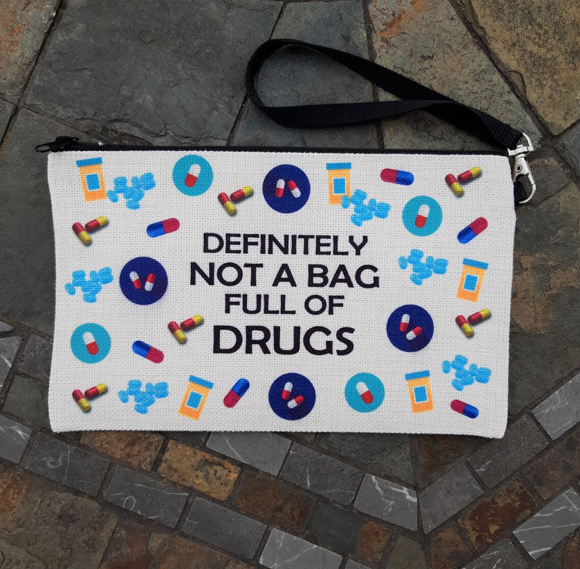 Definitely Not a Bag Full of Drugs Linen Drug Bag Drug Bag Etsy