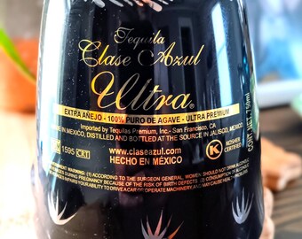 Empty Clase Azul Ultra Bottle, Extra Anejo, 750 ML | Rinsed