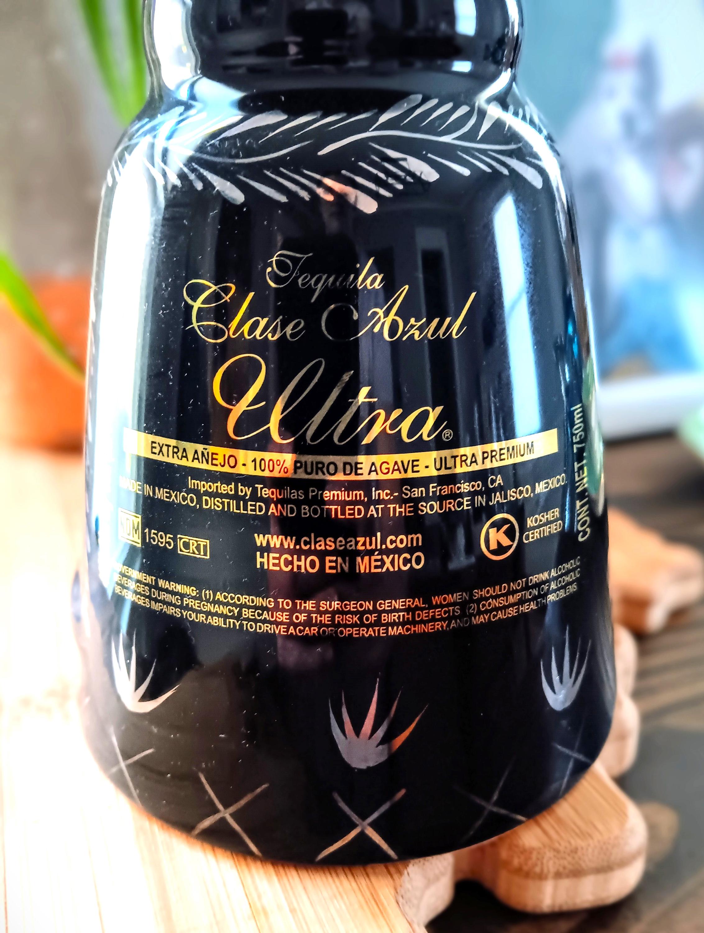 Clase Azul Anejo Empty Bottle ※空ボトル Empty Clase Azul Ultra Bottle, Extra Anejo, 750 ML | Rinsed
