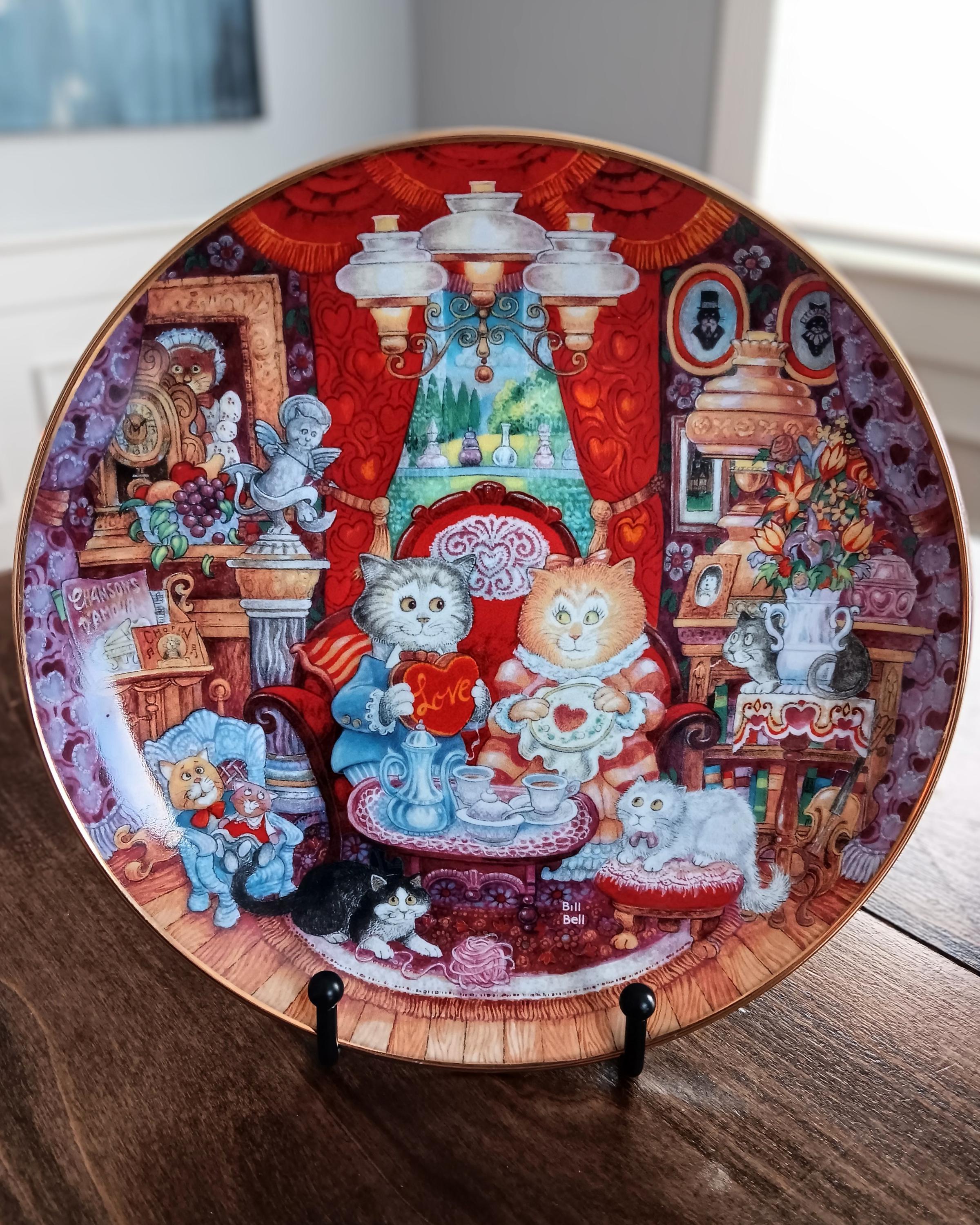 Franklin Mint Cat Plates - Etsy