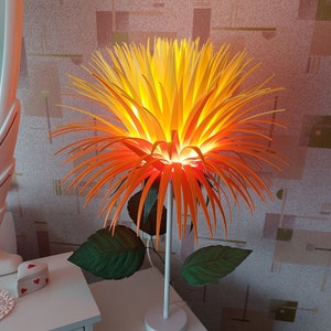 Riesige Isolon-Blumenlampe, Nachttischlampe