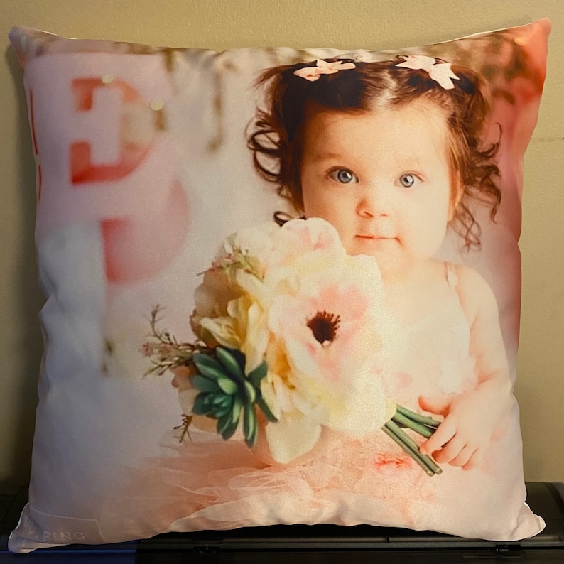 Personalized Pillow Pillow With Photo Personalized Throw Etsy
