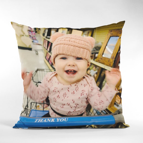 Personalized Pillow | Pillow with Photo | Personalized Throw Pillow | Picture Pillow 16x16 | Personalized Gift | Gifts For Home