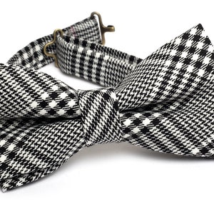 Men&#39;s Bow Tie with Prince of Wales Woven Patterns