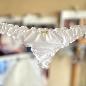 Frou-Frou Cosplay Bloomer Damen Tanga Weißer Schleier