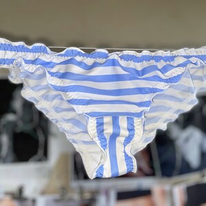 thumbnail image 2 of Women's Cotton Striped Briefs – Anime Cosplay Underwear, Bikini Bottom Style, Breathable One Size 2 of 3