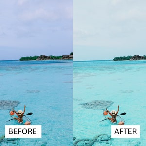 40 Malediven Kinetische LUTs | Tropical Ocean Blue Color Grading für CapCut, Premiere Pro, DaVinci Relösung | Reisen & Luxusresort LUT Pack Bild 9