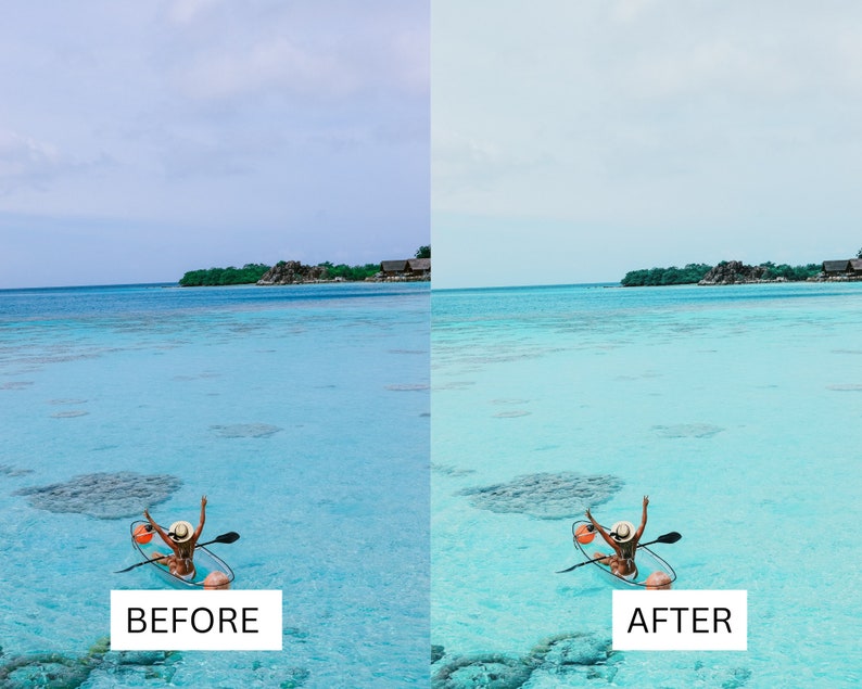 40 Malediven Kinetische LUTs | Tropical Ocean Blue Color Grading für CapCut, Premiere Pro, DaVinci Relösung | Reisen & Luxusresort LUT Pack Bild 9