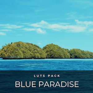 40 LUTS | Tropical | Island | Ocean | Blue | Sea | Travel | Premiere Pro | Photoshop | After Effects | Video Presets | Editing | Filters