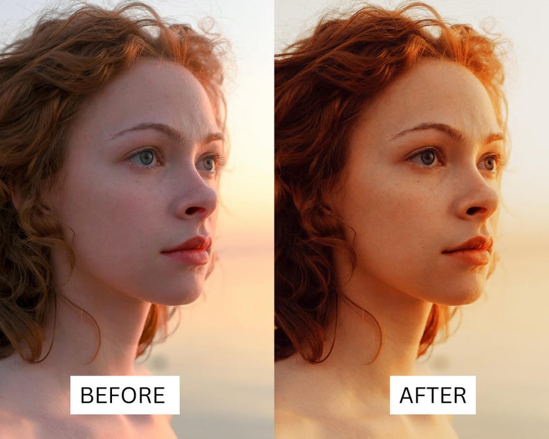 Puede incluir: Un perfil lateral de una persona con cabello largo, rizado y casta&ntilde;o rojizo. La persona mira hacia un lado con una expresi&oacute;n seria. El fondo es una puesta de sol borrosa.