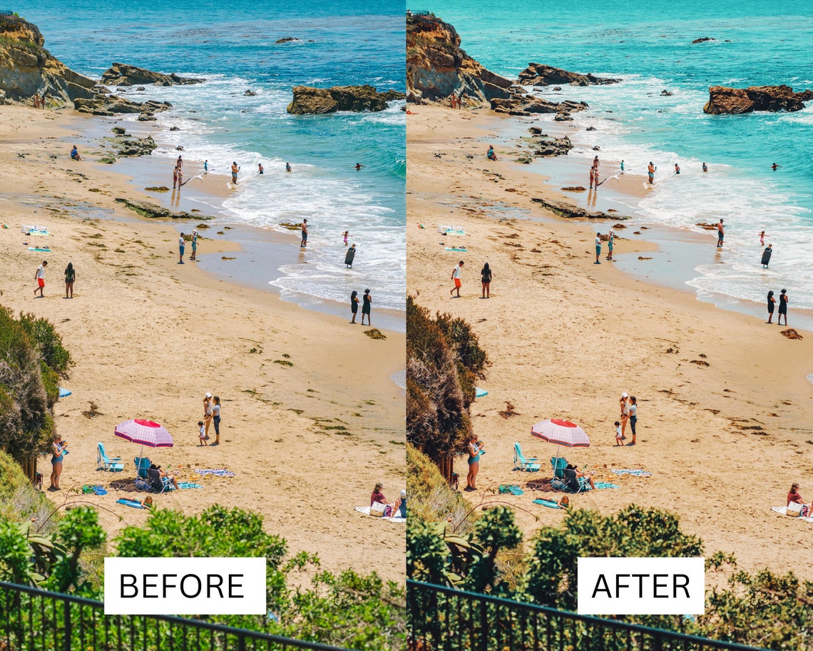 50 LUTS | Beach | Summer | Ocean | Premiere Pro | Photoshop | After ...