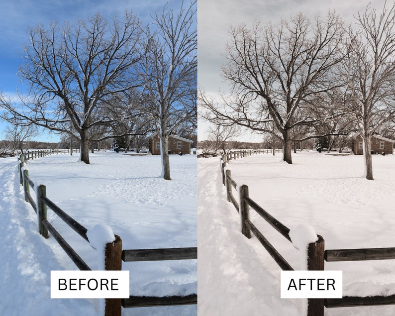 50 vinterfilmiska LUT-paket | Färggraderings-LUT:er för snö och alpina landskap för Premiere Pro, CapCut, DaVinci Resolve | Förinställningar för filmutseende bild 7