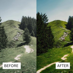 40 Cinematic Green LUTs | Nature & Forest Color Grading | Landscape, Hiking Video | Premiere Pro, CapCut, Final Cut Pro, DaVinci Resolve image 3