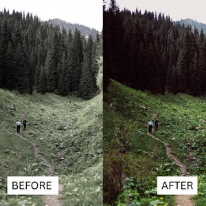 40 Cinematic Green LUTs | Nature & Forest Color Grading | Landscape, Hiking Video | Premiere Pro, CapCut, Final Cut Pro, DaVinci Resolve image 11