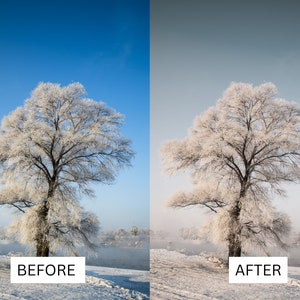 50 vinterfilmiska LUT-paket | Färggraderings-LUT:er för snö och alpina landskap för Premiere Pro, CapCut, DaVinci Resolve | Förinställningar för filmutseende bild 2
