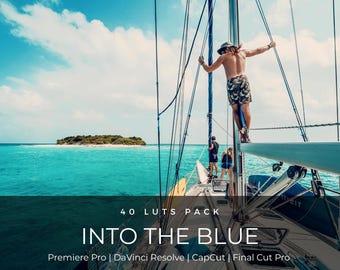40 Tropical Ocean LUTs | Blue Sea Beach Color Grading for CapCut, Premiere Pro & DaVinci Resolve | Summer Travel Video LUT Pack