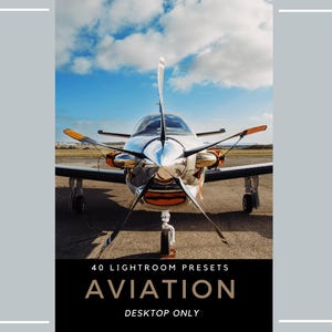40 Lightroom-Presets für die Luftfahrt | Flugzeugfotografie | Piloten-Reisefilter | Flugzeug-Kino-Filter (nur Desktop)