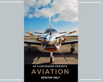40 Aviation Lightroom Presets | Aircraft Photography | Pilot Travel Filters | Airplane Cinematic (Desktop Only)