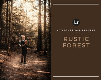 40 Rustic Forest Lightroom Presets – Moody Nature, Hiking, Travel Photography (Desktop Only)
