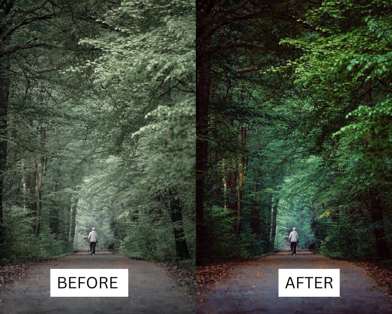 40 Cinematic Green LUTs | Nature & Forest Color Grading | Landscape, Hiking Video | Premiere Pro, CapCut, Final Cut Pro, DaVinci Resolve image 19
