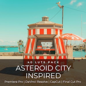 40 Pastel Cinematic LUTs | Asteroid City Inspired Color Grading Pack | Wes Anderson Style Summer Film Look for Premiere Pro & CapCut