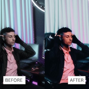 50 Streamer Gaming LUTs | Neon Purple RGB Color Grading for Twitch & YouTube | Premiere Pro, CapCut LUT Pack image 10