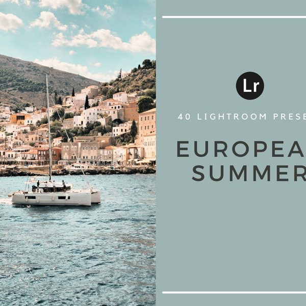 40 Lightroom Presets | European Summer | Italy | Europe | Amalfi | Positano | Travel | Desktop