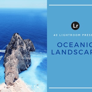 40 Lightroom Presets | Ocean | Landscape | Blue | Scenic | Sea | Desktop