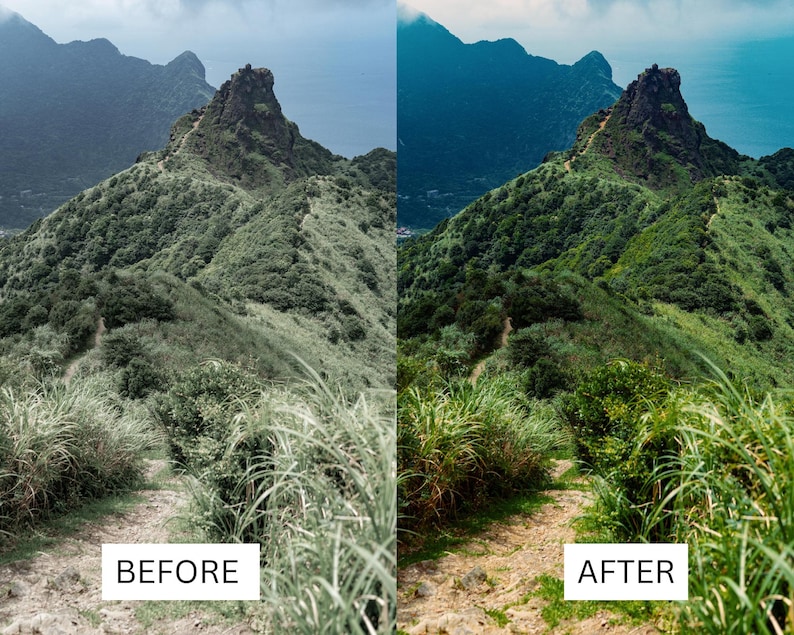 40 Cinematic Green LUTs | Nature & Forest Color Grading | Landscape, Hiking Video | Premiere Pro, CapCut, Final Cut Pro, DaVinci Resolve image 9