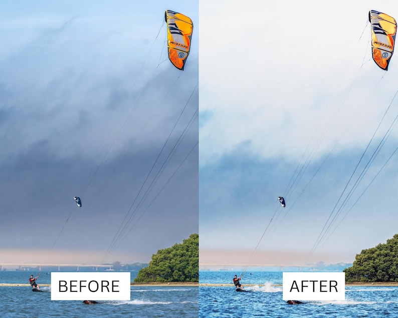 60 Water Sports LUTs | Ocean Cinematic Color Grading for GoPro, CapCut & Premiere Pro | Surfing, Kitesurfing, Waves LUT Pack image 9