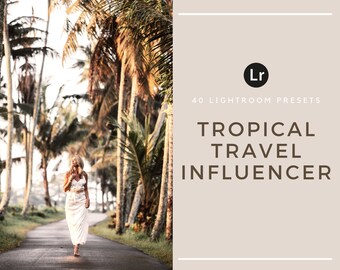 40 tropische Lightroom Presets – Beach Island Reisefilter (nur Desktop)