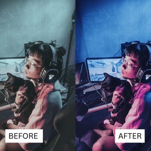 50 Streamer Gaming LUTs | Neon Purple RGB Color Grading for Twitch & YouTube | Premiere Pro, CapCut LUT Pack image 2