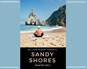 40 Sandy Shores Lightroom Presets – Tropischer Strand, helle Aqua Reise (nur Desktop)