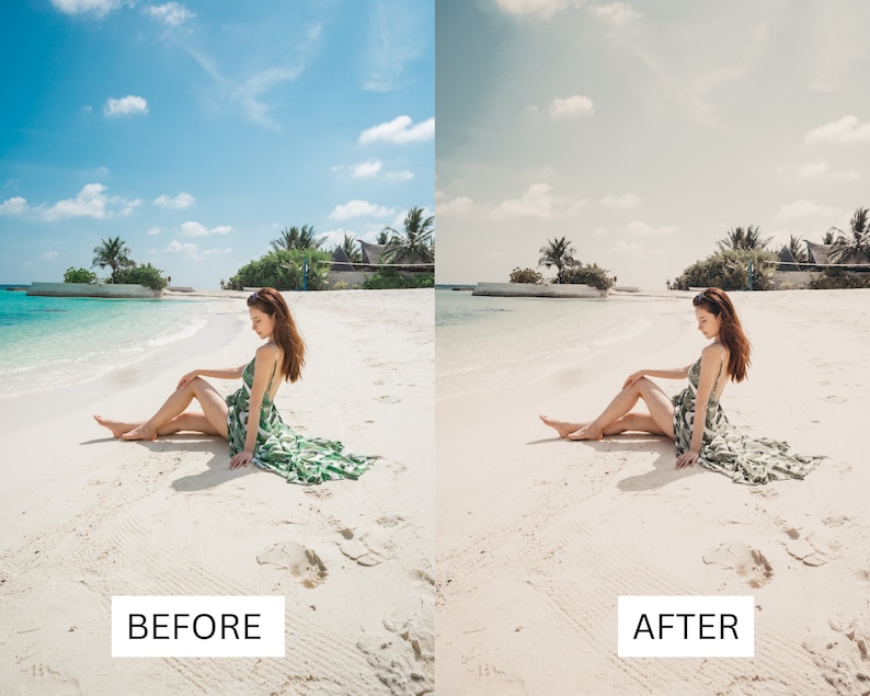 40 Malediven Kinetische LUTs | Tropical Ocean Blue Color Grading für CapCut, Premiere Pro, DaVinci Relösung | Reisen & Luxusresort LUT Pack Bild 3