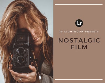 30 Nostalgic Film Lightroom Presets – Vintage Analog, 90s Look (Desktop Only)