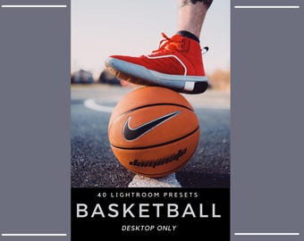 40 Basketball Lightroom Presets | Action Sports, Athletic & Urban Cinematic | Sports Photography Filters | Outdoor Sports (Desktop Only)
