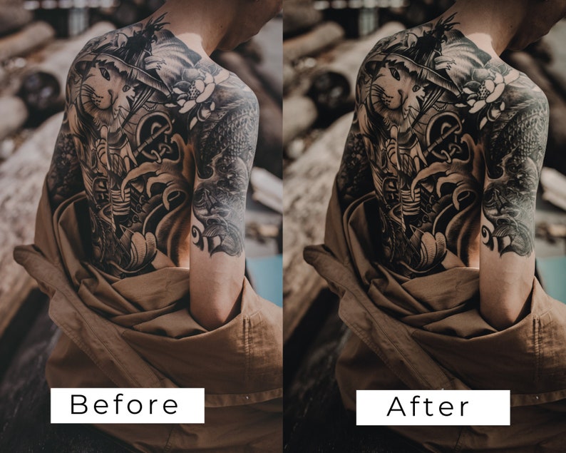 Paquete de 30 LUTs para tatuadores / LUTs de corrección de color de Cinematic Ink Studio para Premiere Pro, CapCut y DaVinci Resolve / Estilo cinematográfico oscuro y sombrío imagen 9