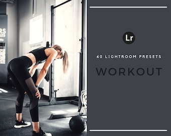 40 Fitness Lightroom Presets – Dark Moody Contrast Filters (Desktop Only)