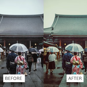 40 LUT cinematografiche giapponesi / Pacchetto di color grading in stile Tokyo Film per Premiere Pro, CapCut e DaVinci Resolve / LUT per filmmaker di viaggio immagine 6