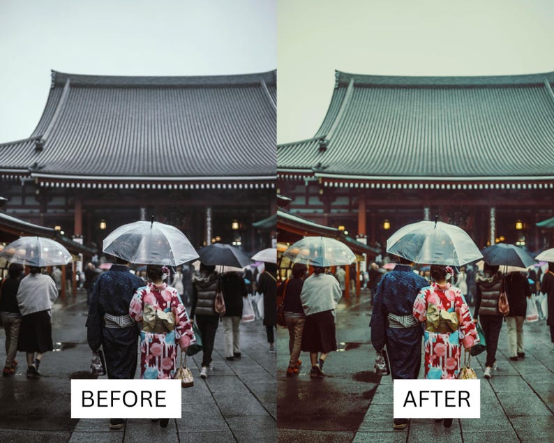 40 LUT cinematografiche giapponesi / Pacchetto di color grading in stile Tokyo Film per Premiere Pro, CapCut e DaVinci Resolve / LUT per filmmaker di viaggio immagine 6