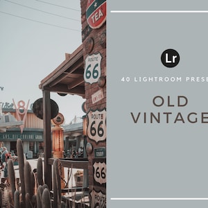 40 Lightroom Presets | Old Vintage | Kodachrome | Desktop | Film | Retro | Classic