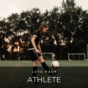 40 LUTS | Sportowiec | Piłka nożna | Futbol | Lekkoatletyka | Sport | Premiere Pro | After Effects | Photoshop | Presety wideo | Edycja | Filtry