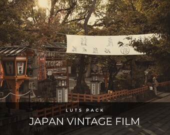 60 Japan Vintage LUTs | Japanischer Film Look Presets | Sepia Kulturelles Color Grading für Premiere Pro, CapCut & DaVinci Relösung