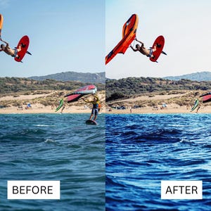 60 Water Sports LUTs | Ocean Cinematic Color Grading for GoPro, CapCut & Premiere Pro | Surfing, Kitesurfing, Waves LUT Pack image 7