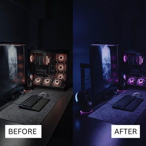 50 Streamer Gaming LUTs | Neon Purple RGB Color Grading for Twitch & YouTube | Premiere Pro, CapCut LUT Pack image 11
