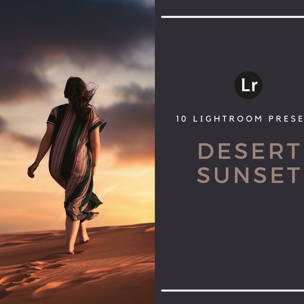 10 Lightroom Presets | Desert Sunset | Oasis | Egypt | Sahara | Sunsets | Desktop