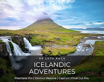 50 Iceland Cinematic LUTs | Nordic Landscape Color Grading | Moody Dramatic Travel | Premiere Pro, CapCut, Final Cut Pro & DaVinci Resolve
